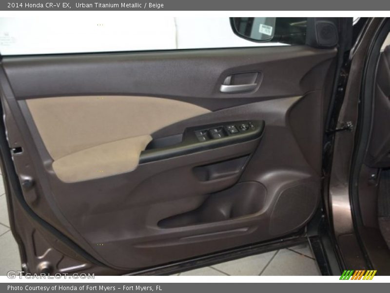 Urban Titanium Metallic / Beige 2014 Honda CR-V EX