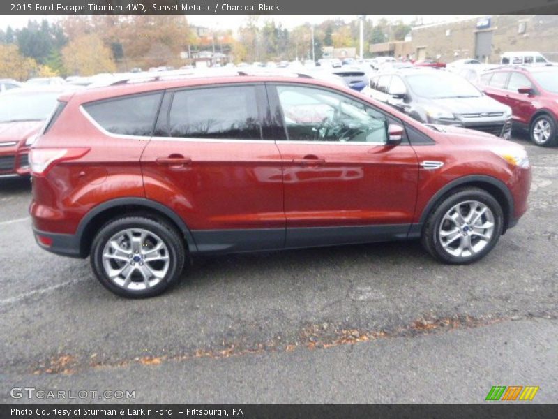 Sunset Metallic / Charcoal Black 2015 Ford Escape Titanium 4WD