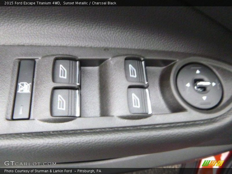 Sunset Metallic / Charcoal Black 2015 Ford Escape Titanium 4WD