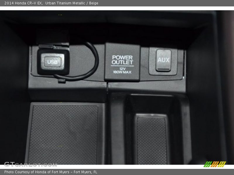 Urban Titanium Metallic / Beige 2014 Honda CR-V EX