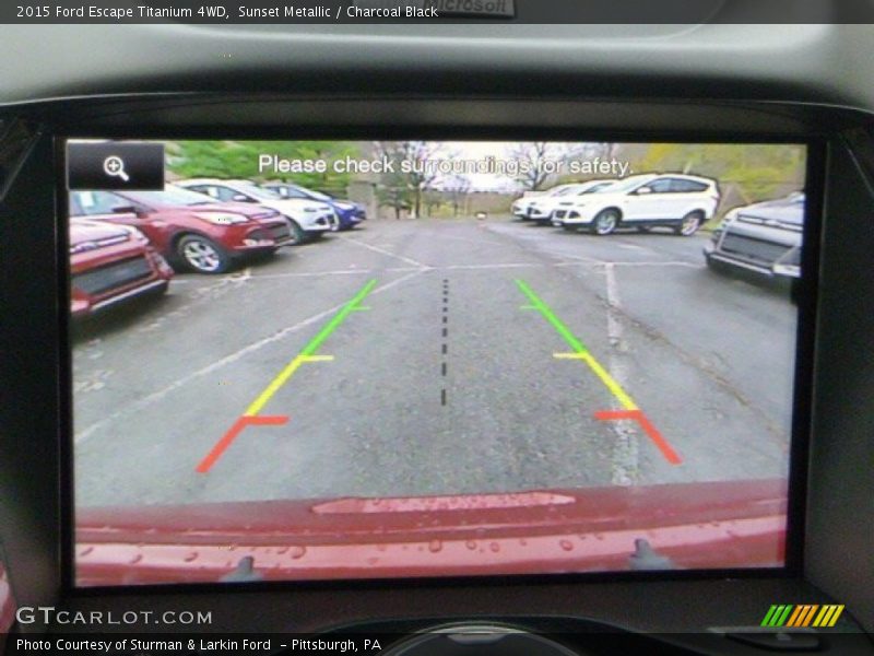 Sunset Metallic / Charcoal Black 2015 Ford Escape Titanium 4WD