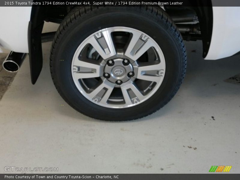Super White / 1794 Edition Premium Brown Leather 2015 Toyota Tundra 1794 Edition CrewMax 4x4