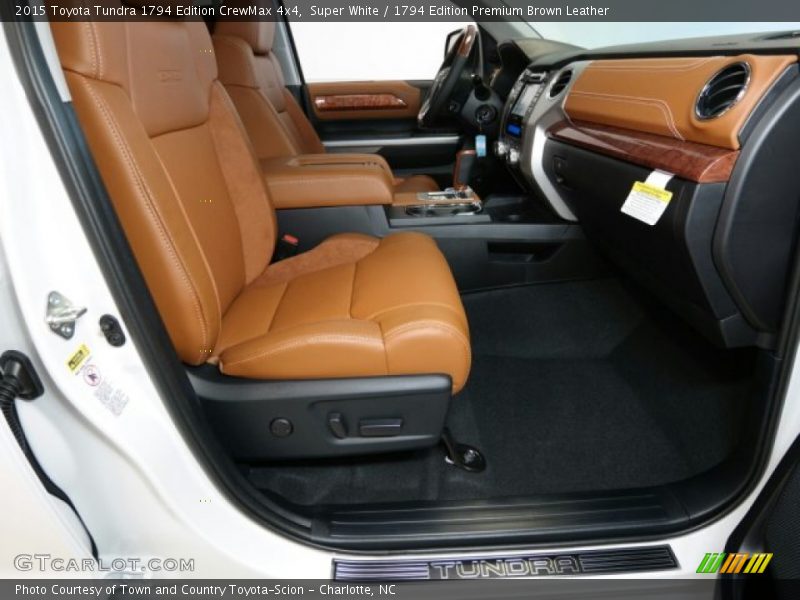 Front Seat of 2015 Tundra 1794 Edition CrewMax 4x4