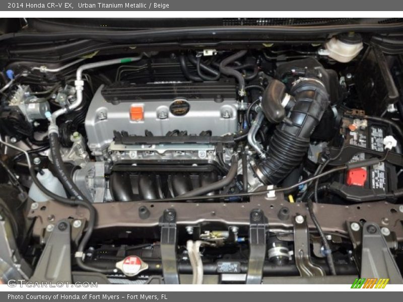 Urban Titanium Metallic / Beige 2014 Honda CR-V EX