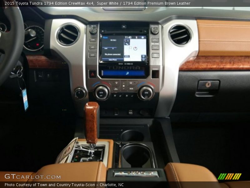 Super White / 1794 Edition Premium Brown Leather 2015 Toyota Tundra 1794 Edition CrewMax 4x4
