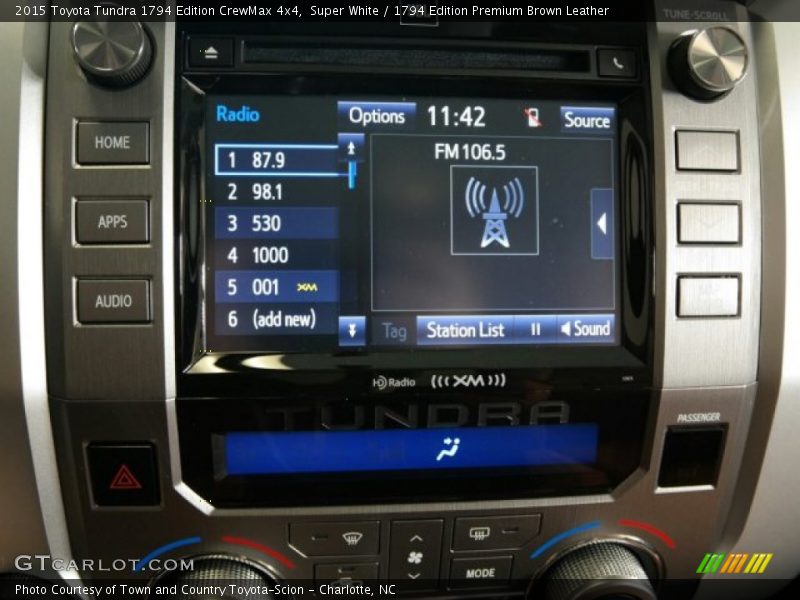 Controls of 2015 Tundra 1794 Edition CrewMax 4x4