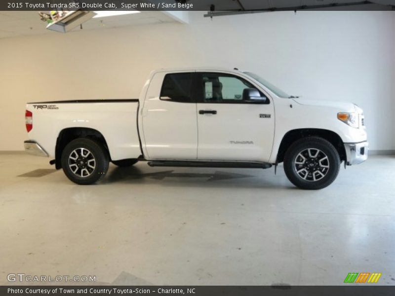 Super White / Sand Beige 2015 Toyota Tundra SR5 Double Cab