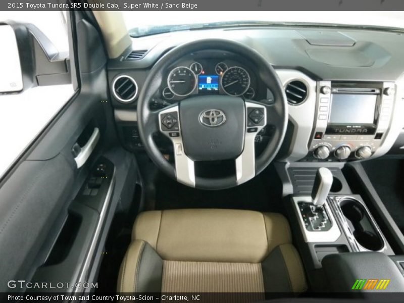 Super White / Sand Beige 2015 Toyota Tundra SR5 Double Cab