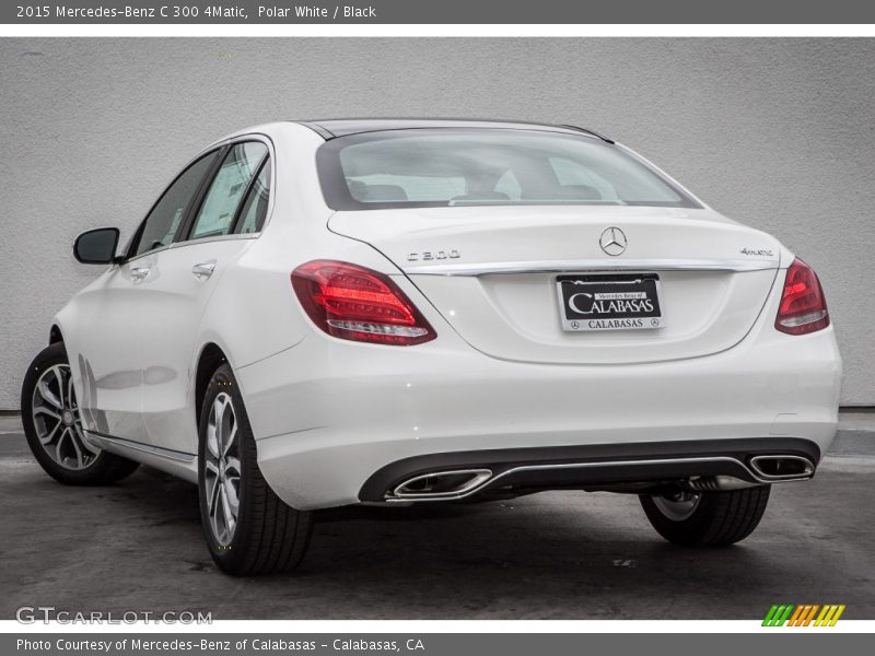 Polar White / Black 2015 Mercedes-Benz C 300 4Matic