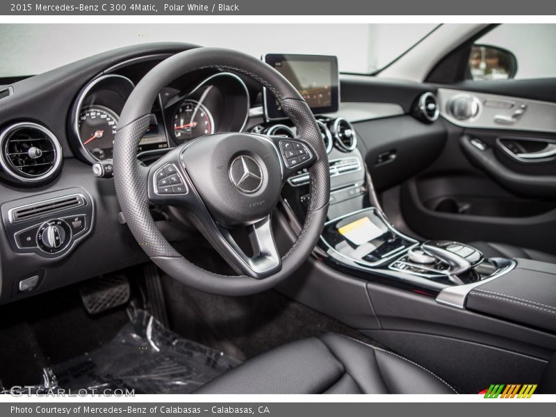 Polar White / Black 2015 Mercedes-Benz C 300 4Matic