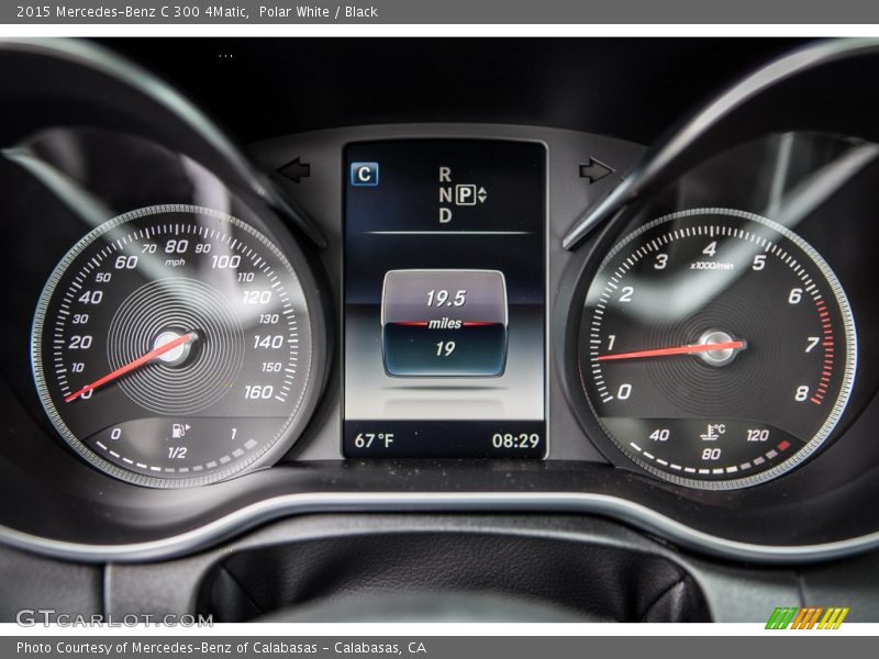 Polar White / Black 2015 Mercedes-Benz C 300 4Matic
