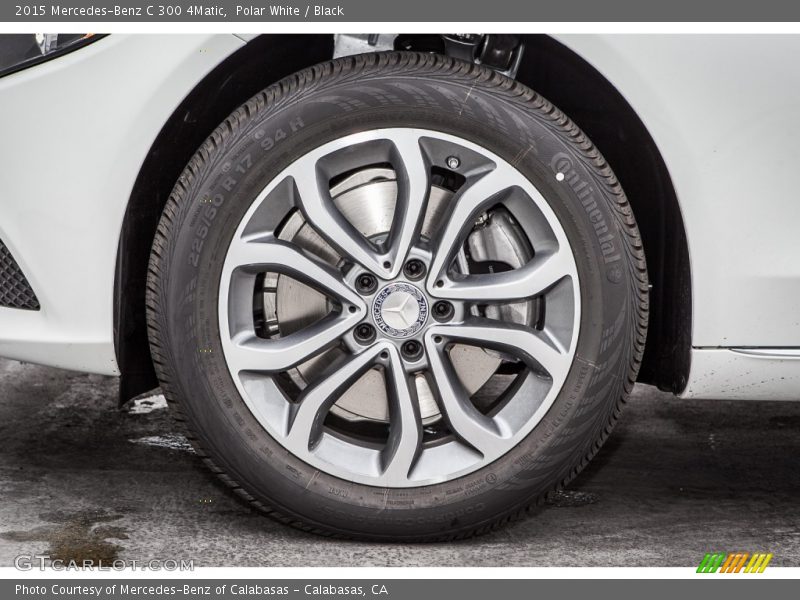 Polar White / Black 2015 Mercedes-Benz C 300 4Matic