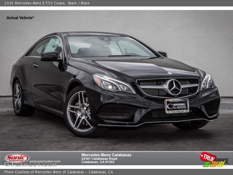 Black / Black 2015 Mercedes-Benz E 550 Coupe