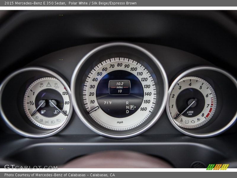 Polar White / Silk Beige/Espresso Brown 2015 Mercedes-Benz E 350 Sedan