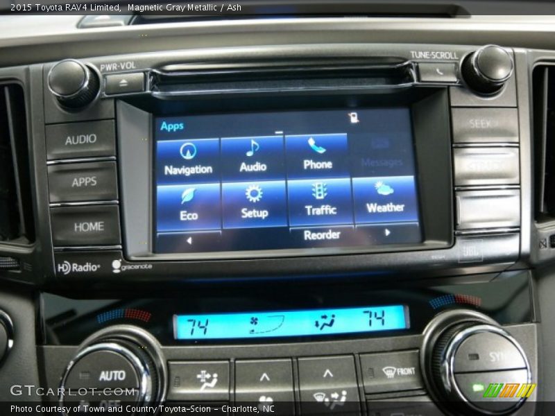 Magnetic Gray Metallic / Ash 2015 Toyota RAV4 Limited