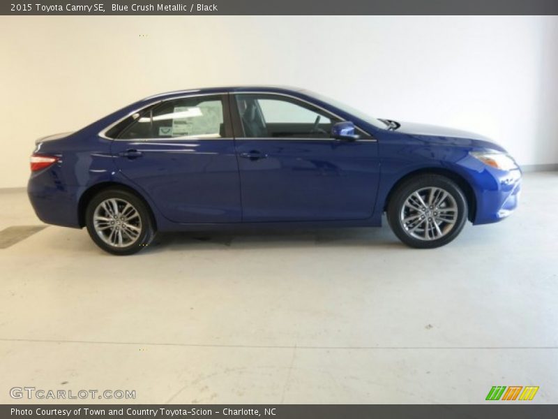 Blue Crush Metallic / Black 2015 Toyota Camry SE
