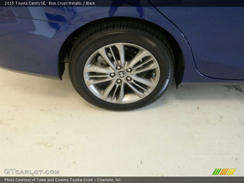 Blue Crush Metallic / Black 2015 Toyota Camry SE