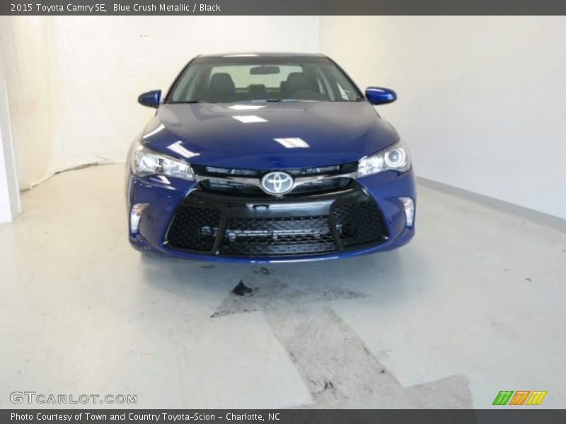 Blue Crush Metallic / Black 2015 Toyota Camry SE