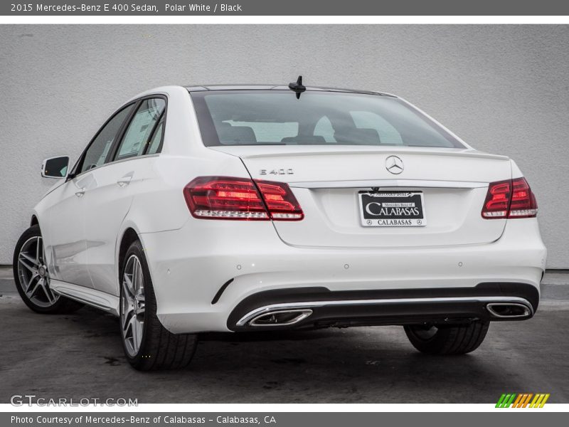 Polar White / Black 2015 Mercedes-Benz E 400 Sedan