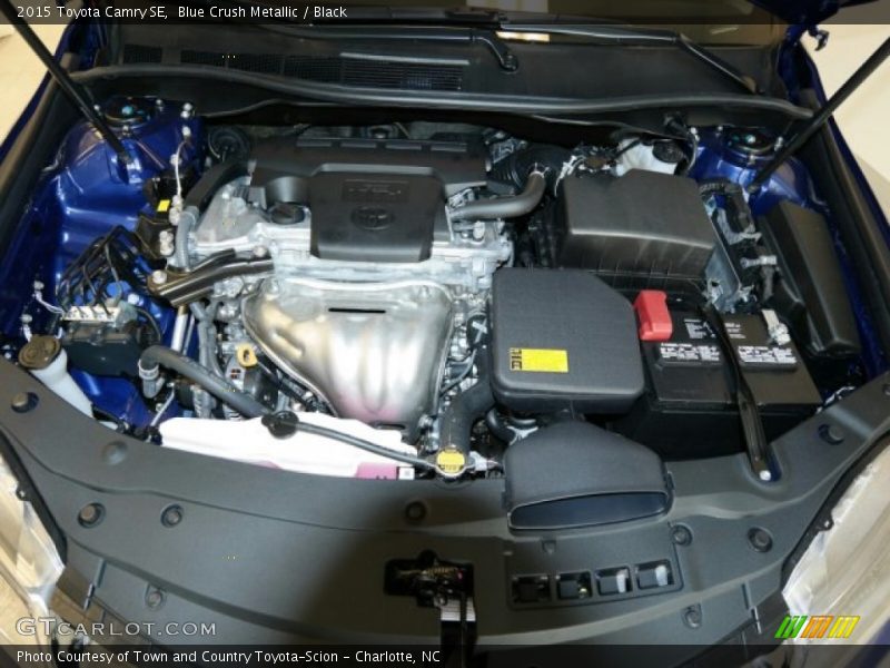 Blue Crush Metallic / Black 2015 Toyota Camry SE