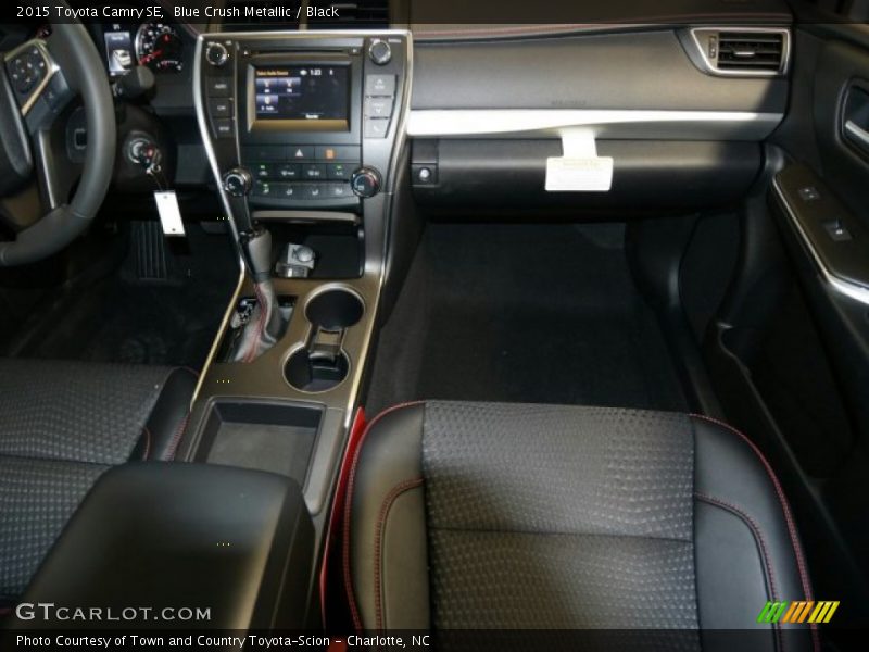 Blue Crush Metallic / Black 2015 Toyota Camry SE