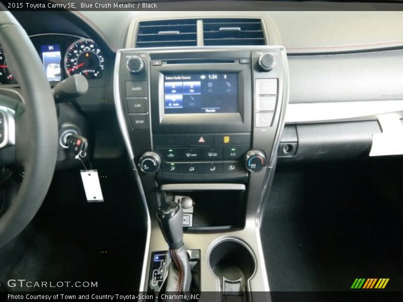 Blue Crush Metallic / Black 2015 Toyota Camry SE