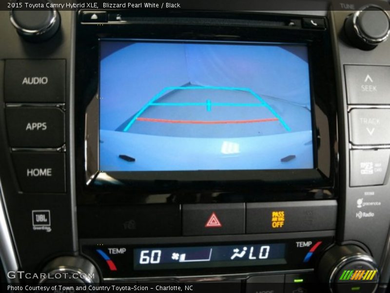 Blizzard Pearl White / Black 2015 Toyota Camry Hybrid XLE