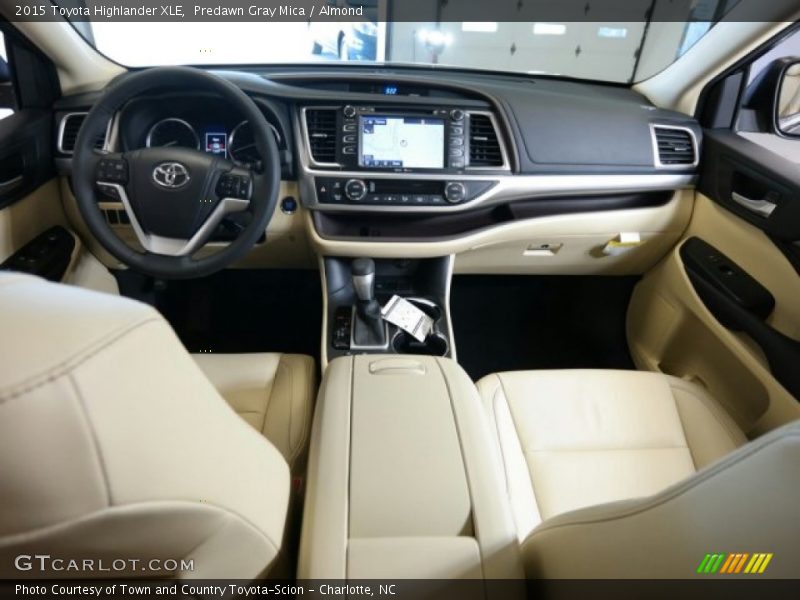 Predawn Gray Mica / Almond 2015 Toyota Highlander XLE