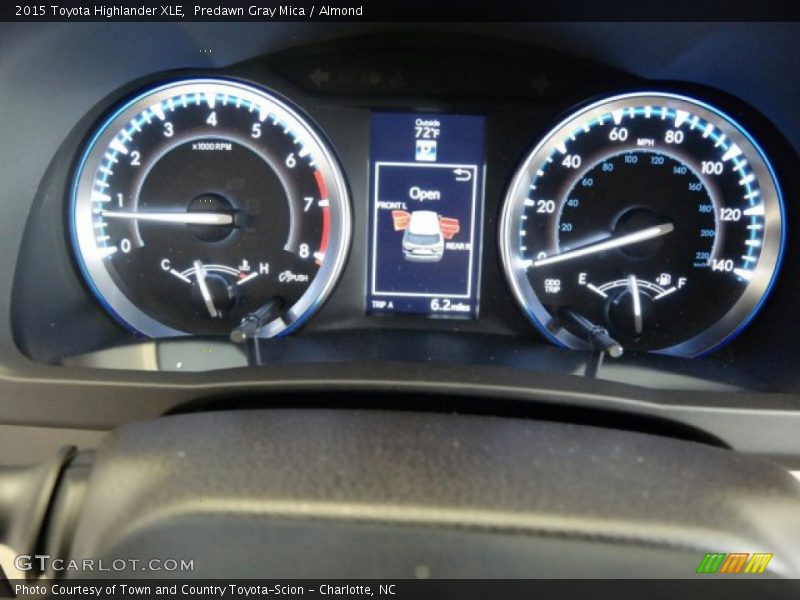 Predawn Gray Mica / Almond 2015 Toyota Highlander XLE