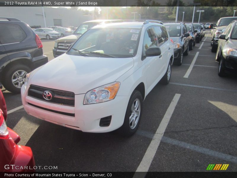 Super White / Sand Beige 2012 Toyota RAV4 I4 4WD