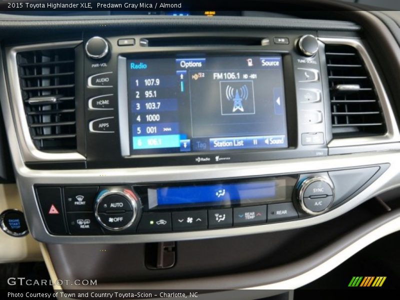 Predawn Gray Mica / Almond 2015 Toyota Highlander XLE