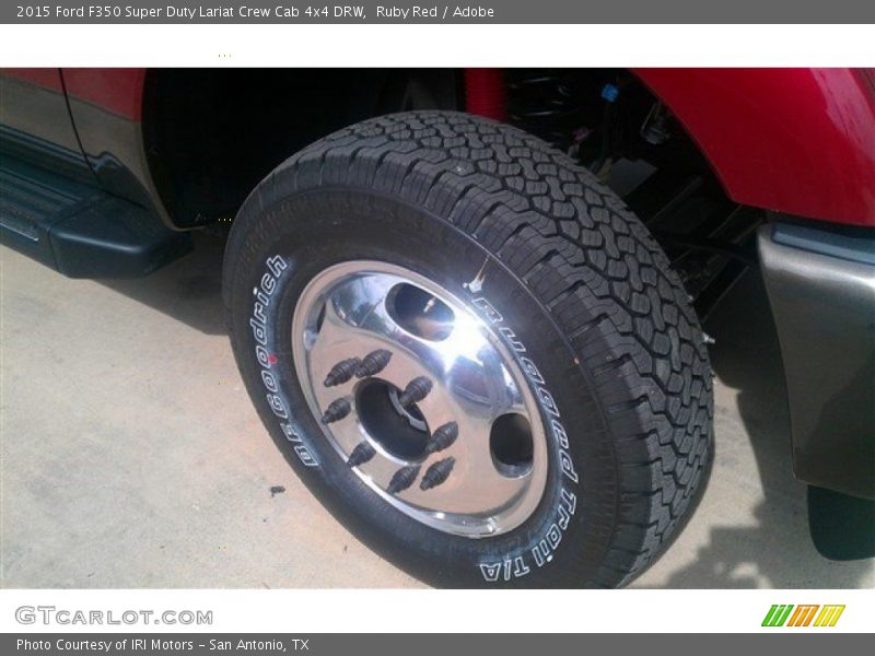 Ruby Red / Adobe 2015 Ford F350 Super Duty Lariat Crew Cab 4x4 DRW