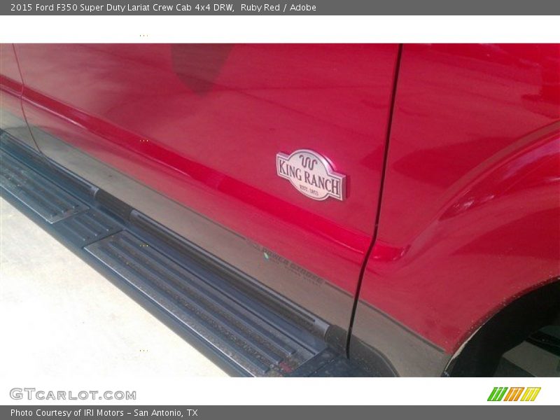 Ruby Red / Adobe 2015 Ford F350 Super Duty Lariat Crew Cab 4x4 DRW