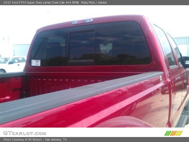 Ruby Red / Adobe 2015 Ford F350 Super Duty Lariat Crew Cab 4x4 DRW