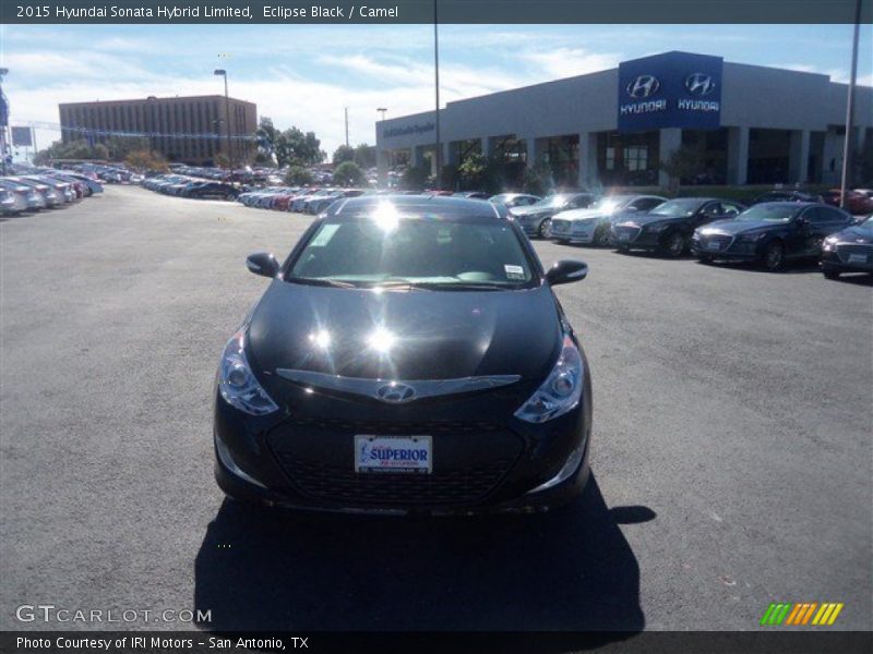 Eclipse Black / Camel 2015 Hyundai Sonata Hybrid Limited