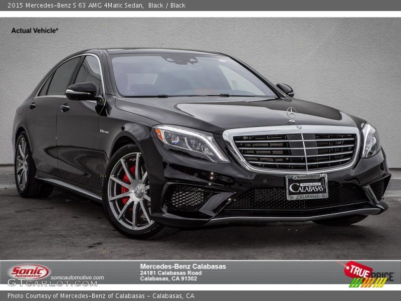 Black / Black 2015 Mercedes-Benz S 63 AMG 4Matic Sedan