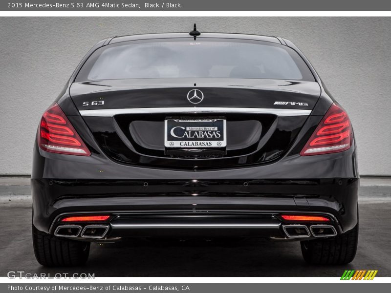 Black / Black 2015 Mercedes-Benz S 63 AMG 4Matic Sedan