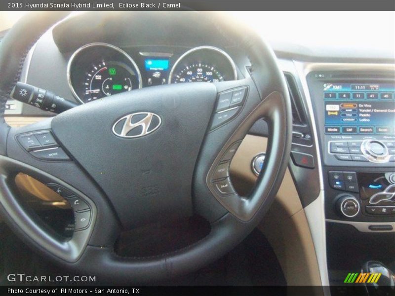 Eclipse Black / Camel 2015 Hyundai Sonata Hybrid Limited