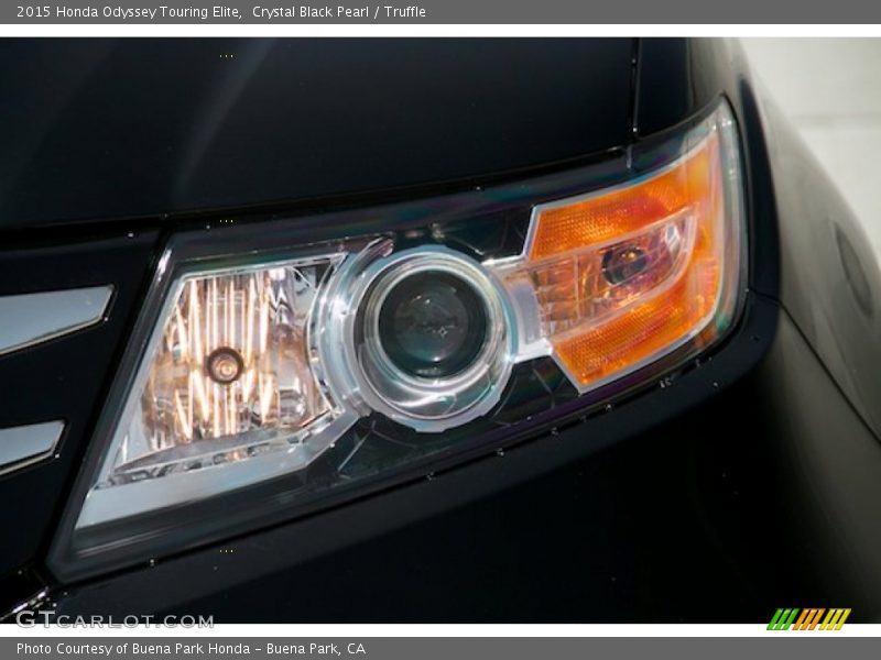 Crystal Black Pearl / Truffle 2015 Honda Odyssey Touring Elite