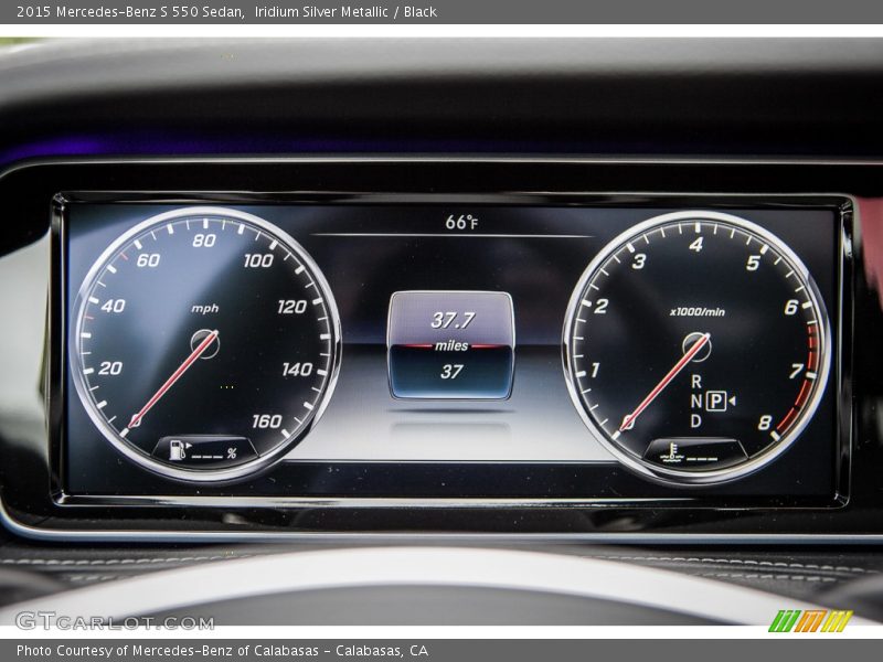Iridium Silver Metallic / Black 2015 Mercedes-Benz S 550 Sedan