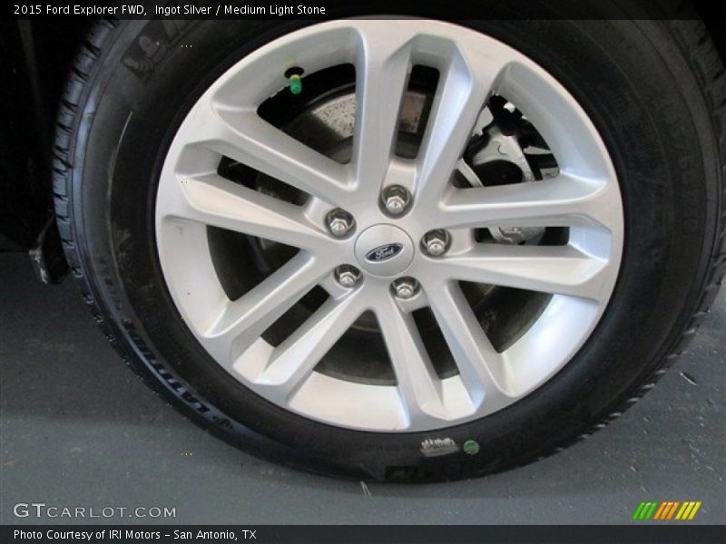 Ingot Silver / Medium Light Stone 2015 Ford Explorer FWD