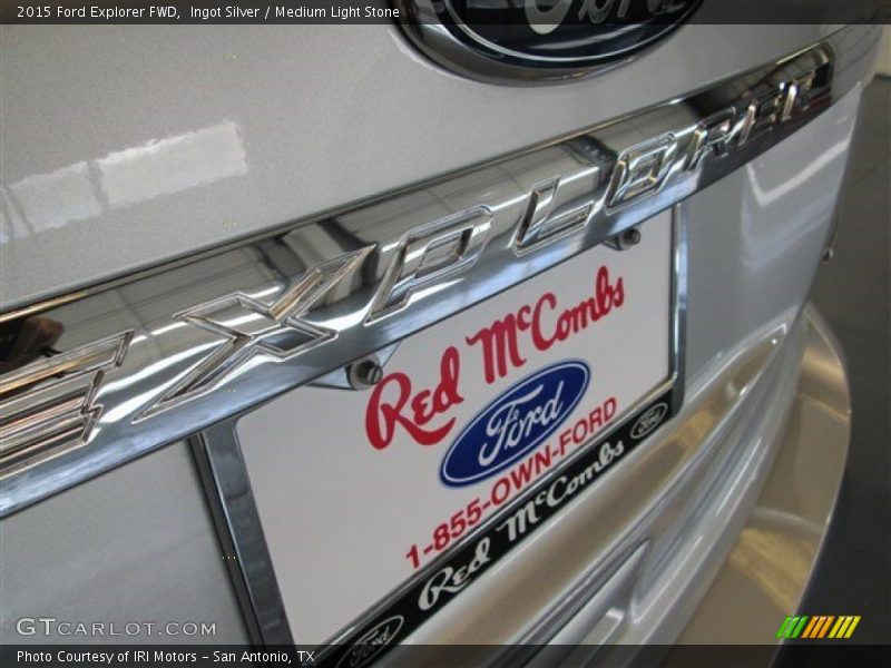 Ingot Silver / Medium Light Stone 2015 Ford Explorer FWD