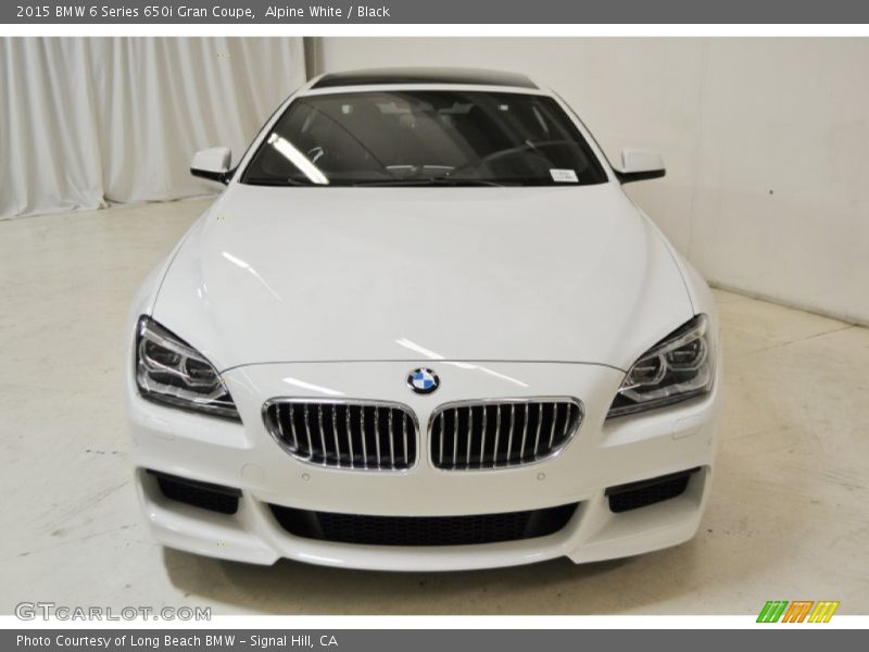 Alpine White / Black 2015 BMW 6 Series 650i Gran Coupe