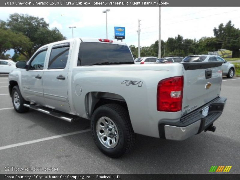 Sheer Silver Metallic / Light Titanium/Ebony 2010 Chevrolet Silverado 1500 LT Crew Cab 4x4