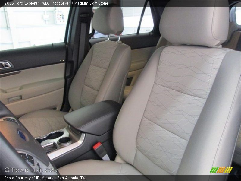 Ingot Silver / Medium Light Stone 2015 Ford Explorer FWD