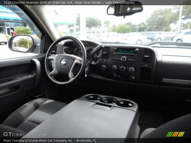 Sheer Silver Metallic / Light Titanium/Ebony 2010 Chevrolet Silverado 1500 LT Crew Cab 4x4