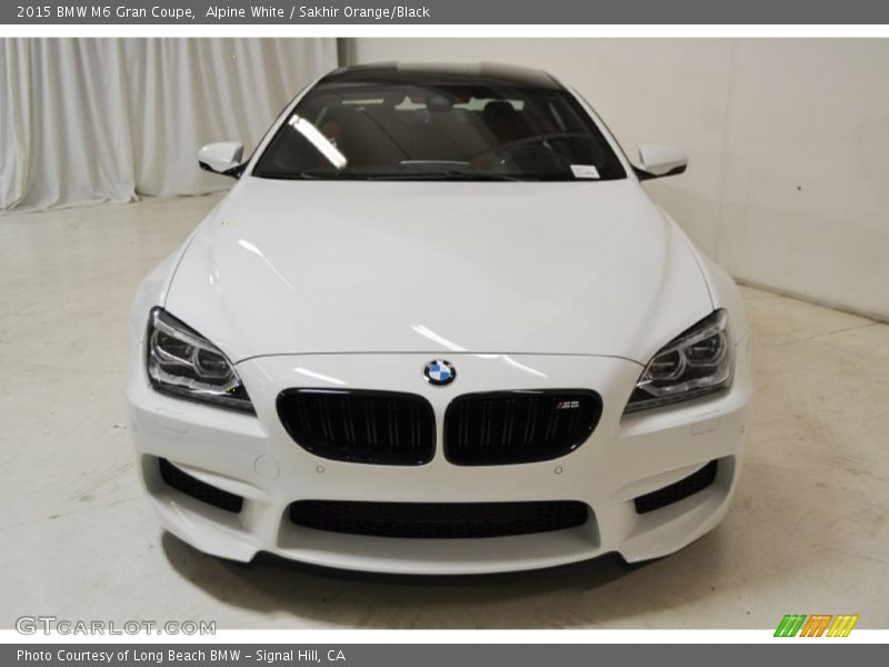 Alpine White / Sakhir Orange/Black 2015 BMW M6 Gran Coupe