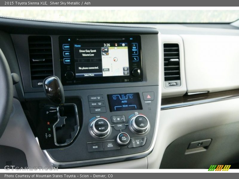 Silver Sky Metallic / Ash 2015 Toyota Sienna XLE