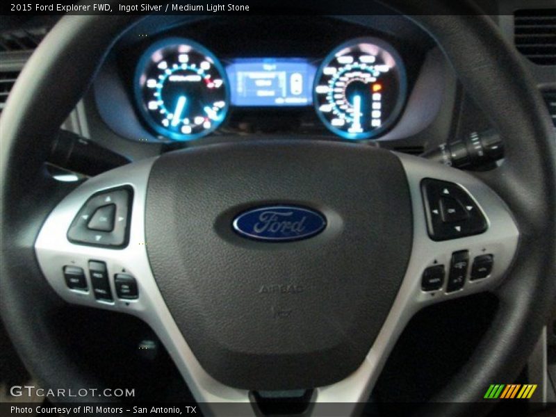 Ingot Silver / Medium Light Stone 2015 Ford Explorer FWD