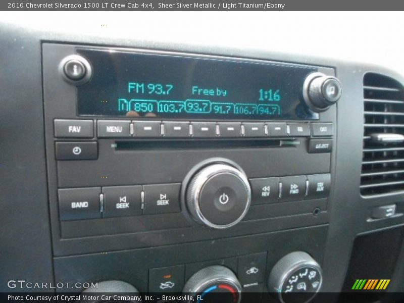 Sheer Silver Metallic / Light Titanium/Ebony 2010 Chevrolet Silverado 1500 LT Crew Cab 4x4